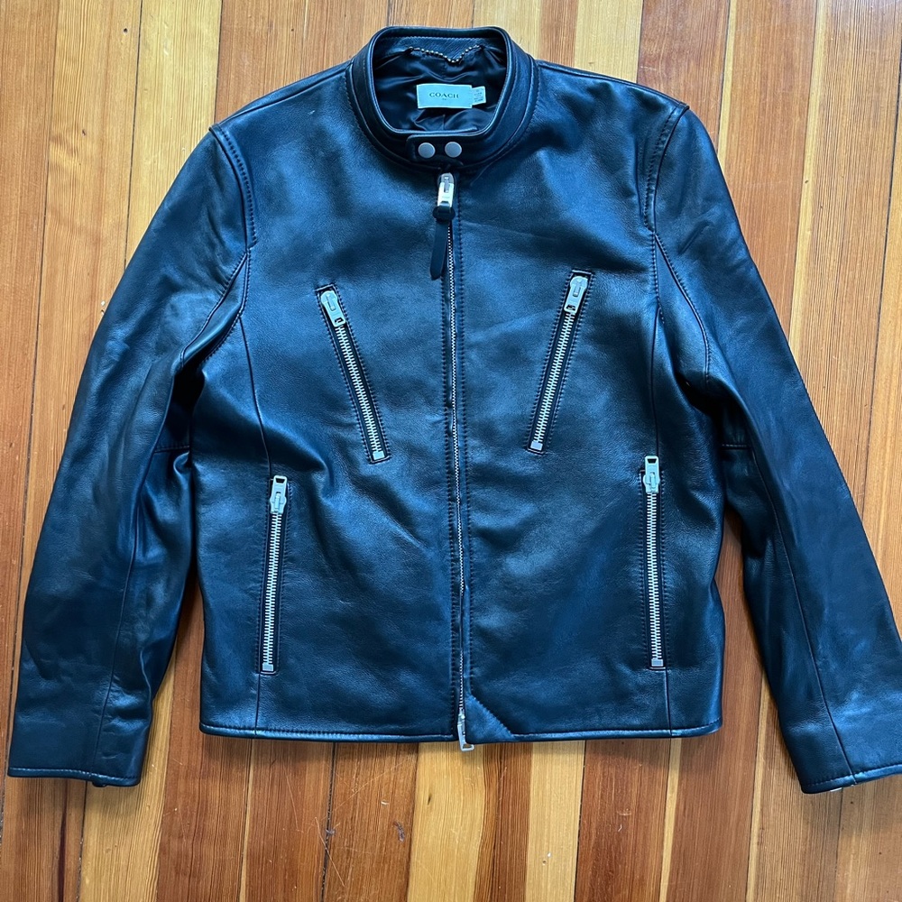 Coach Leather Racer Jacket